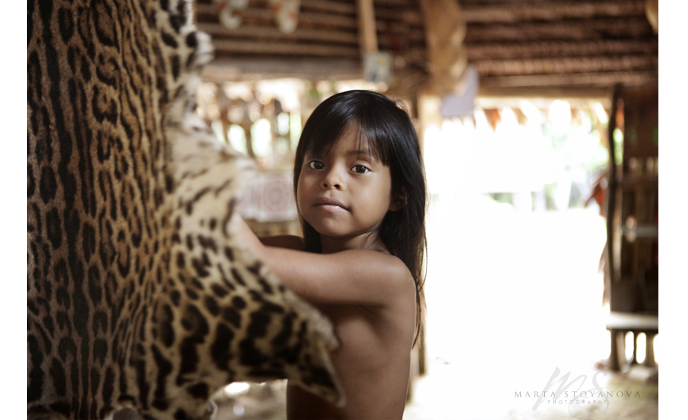 Amazon Bora tribe girl