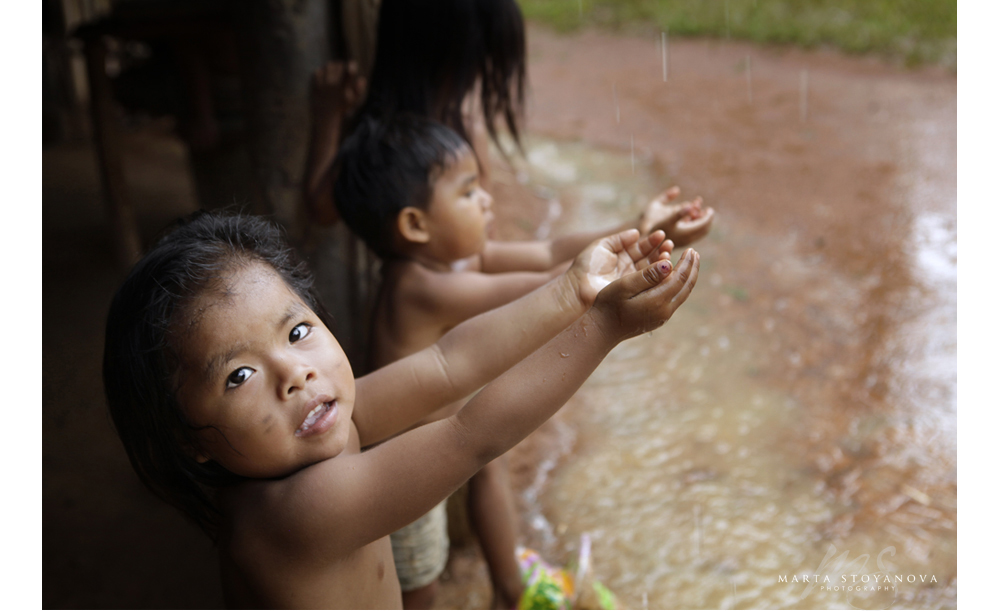 Amazon Yagua tribe kids